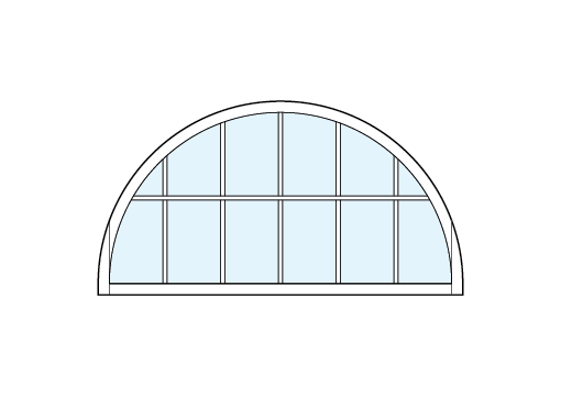 radius top front entry modern transom windows with twelve square glass sections