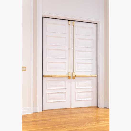 Custom 6-panel doors in MDF with Bolection Moulding (BM) and Senior Raised (E) panel.